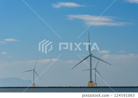 Offshore wind power generation in Ishikari, Hokkaido 124591063
