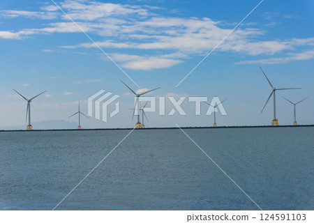 Offshore wind power generation in Ishikari, Hokkaido 124591103