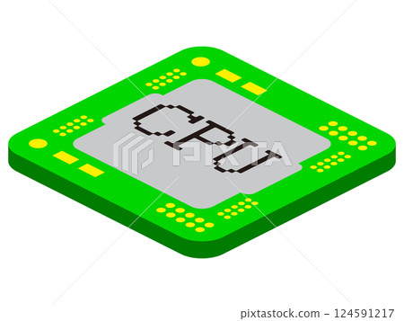 簡單CPU插畫素材2 124591217