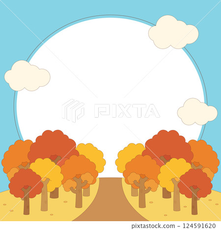orange autumn wood frame 1 orange autumn wood frame 1 124591620