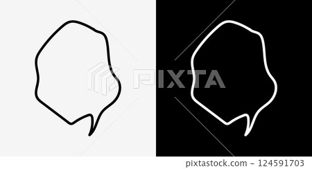 簡單可愛的手繪風格氣泡集 124591703