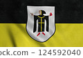 Munich city and state of Germany flag waving in the wind. 3d illustration 124592040