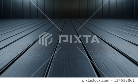 Detailed view of a dark wooden floor in an indoor setting Detailed view of a dark wooden floor in an indoor setting 124592861