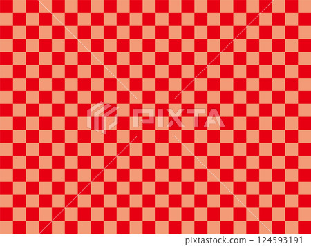 Red checkered pattern 124593191