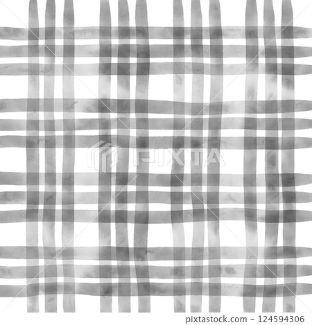 Black Plaid Gingham Hand Drawn Background Pattern Overlay Black Plaid Gingham Hand Drawn Background Pattern Overlay 124594306