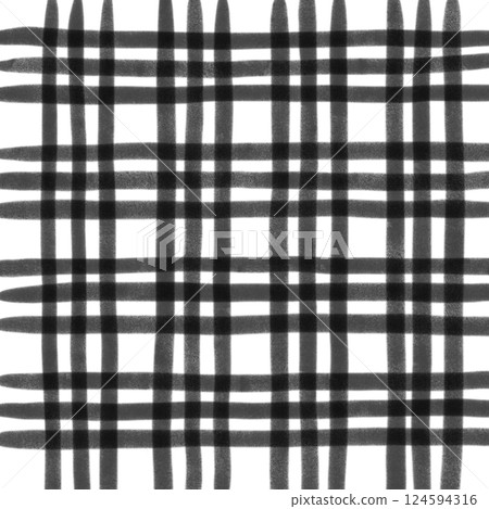 Black Plaid Gingham Hand Drawn Background Pattern Overlay Black Plaid Gingham Hand Drawn Background Pattern Overlay 124594316