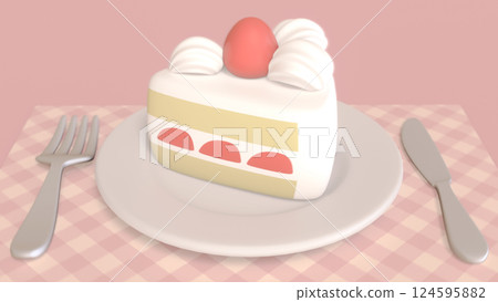 桌子上的盤子和脆餅 124595882