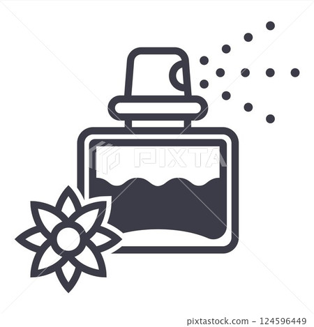 Perfume icon Simple thin outline. 124596449