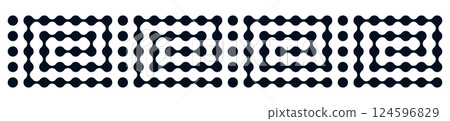 Morphing metaball connect pattern with brain-like circles. Abstract molecular dots and organic shapes. Flat vector illustration isolated on white background. Morphing metaball connect pattern with brain-like circles. Abstract molecular dots and organic shapes. Flat vector illustration isolated on white background. 124596829