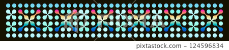 Colorful Circular connect pattern with metaball lines. Tech morph dots and fluid organic shapes. Flat vector illustration isolated on white background. Colorful Circular connect pattern with metaball lines. Tech morph dots and fluid organic shapes. Flat vector illustration isolated on white background. 124596834