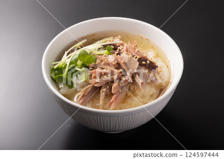 烤鰹魚片和茶 烤鰹魚片和茶 124597444