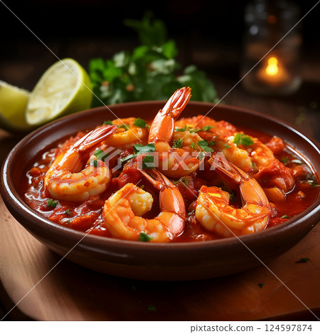 Shrimp stew Shrimp stew 124597874