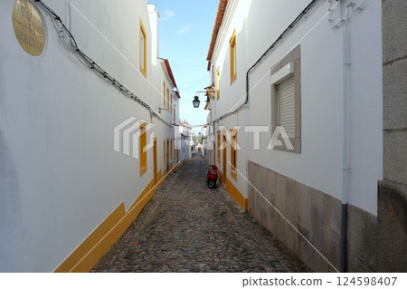 Evora cityscape, Portugal 124598407