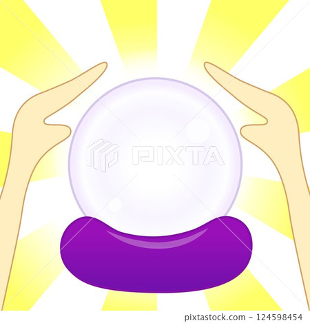 水晶球算命插圖 水晶球算命插圖 124598454