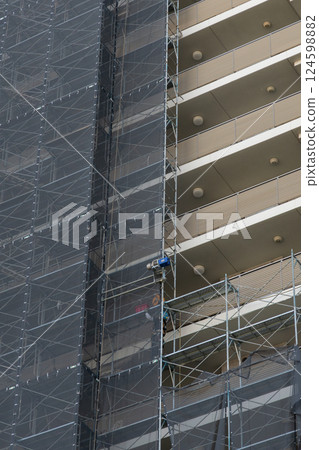 Apartment under construction Apartment under construction 124598882