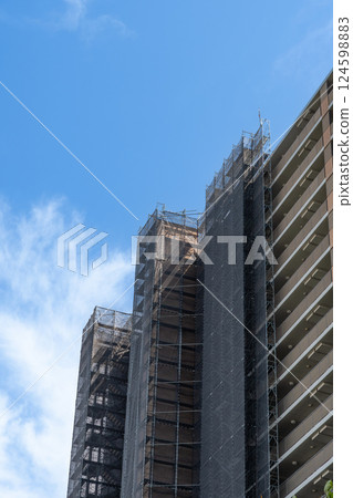Apartment under construction Apartment under construction 124598883