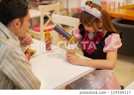 maid, female, lady 124599117