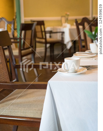 Interior of a restaurant. 124599639
