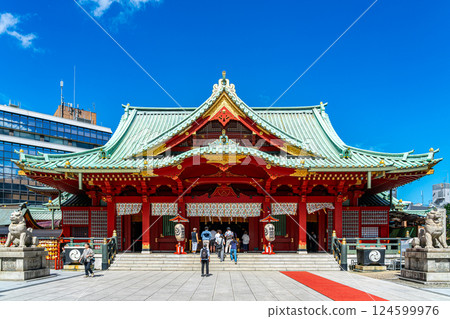 [東京]夏日清爽藍天下的神田神社 124599976