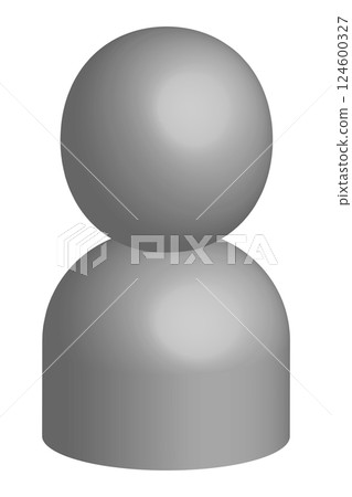 Three-dimensional human avatar icon Three-dimensional human avatar icon 124600327
