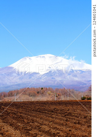 Snow-capped Mt. Asama in March Mountains of Shinshu Nature of Shinshu 124601041