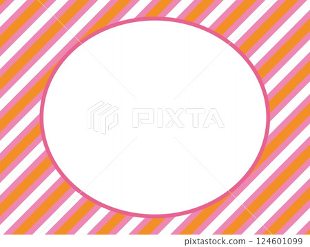 Stripe pattern white space frame 124601099