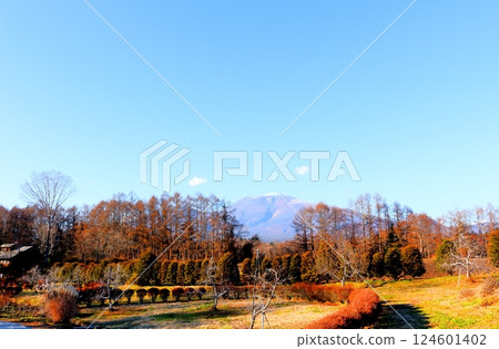 Mt. Asama in December　Shinshu Mountains　Shinshu Nature 124601402