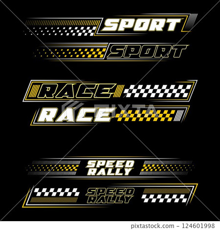 Bold text decals set 124601998