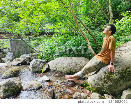 夏季登山火內山、妙高山（黑澤橋休息） 124602021