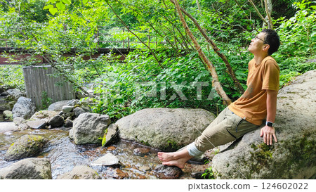 夏季登山火內山、妙高山（黑澤橋休息） 124602022
