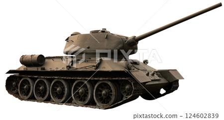 T-34 - Soviet medium tank from World War II T-34 - Soviet medium tank from World War II 124602839