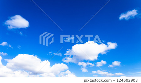 Refreshing blue sky and clouds Refreshing blue sky and clouds 124602908