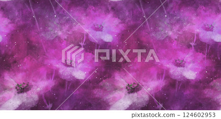 Beautiful seamless pattern with dreamy and fantastical flowers 124602953