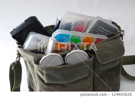 Fishing equipment, tackle, tackle bags, lure supplies Fishing equipment, tackle, tackle bags, lure supplies 124603626