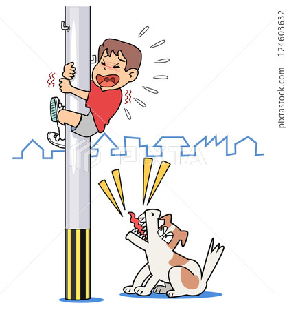 Manga-like scene, pinch 124603632