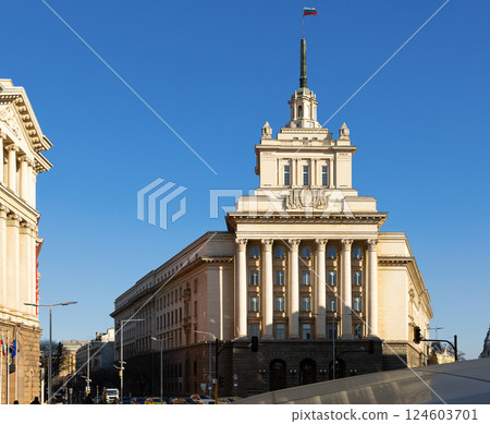 View of the building of the National Assembly of Bulgaria 124603701