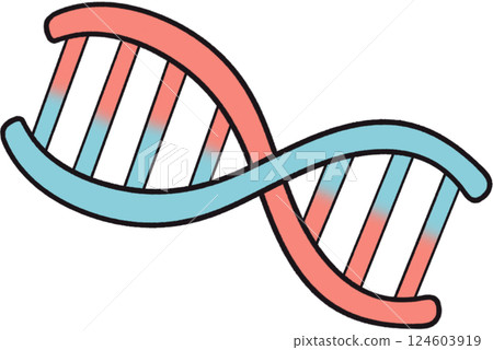 The illustration of a gene 124603919
