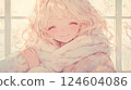 穿彩虹衣服的女孩 124604086