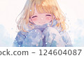 寬鬆運動衫的女孩 124604087