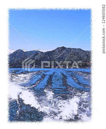 看著渡輪駛向瀨戶內海的一個小島，我可以忘記所有的工作。 124605082