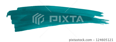 green brush isolated on transparent background 124605121