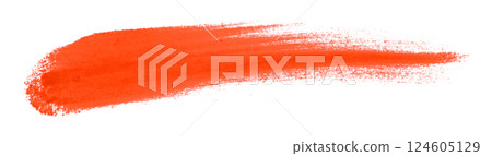 red brush isolated on transparent background 124605129