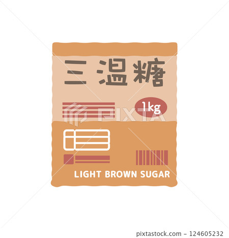 袋子裡的紅糖插圖 124605232