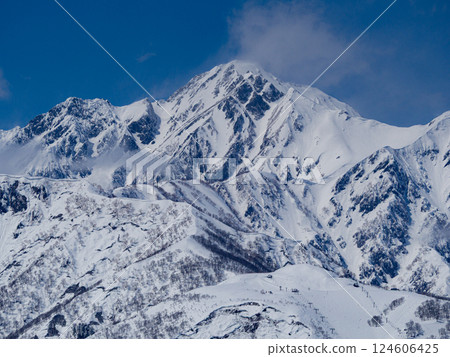 Winter in the Northern Alps, Mount Goryu, Hakuba Village, Nagano Prefecture Winter in the Northern Alps, Mount Goryu, Hakuba Village, Nagano Prefecture 124606425