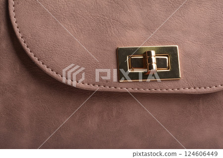 Close up detial of a woman handbag Close up detial of a woman handbag 124606449