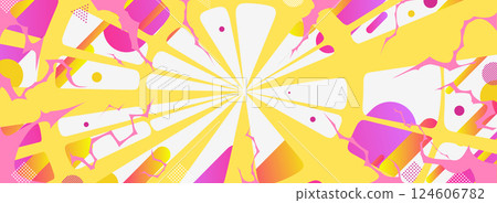 徑向漸層幾何背景框架 124606782