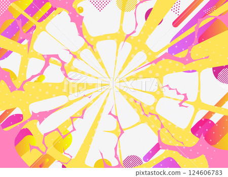 徑向漸層幾何背景框架 124606783