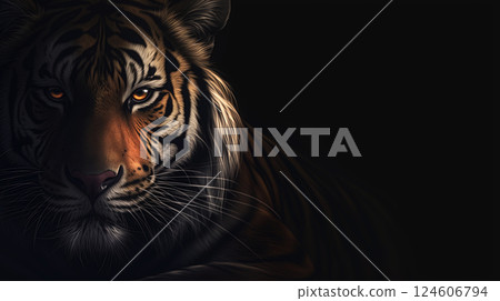 AI generated image: tiger AI generated image: tiger 124606794