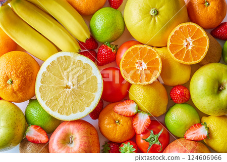 什錦水果和蔬菜 什錦水果和蔬菜 124606966