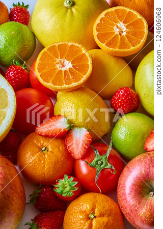 Assorted fruits and vegetables 124606968